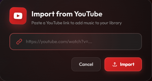 YouTube Import Feature